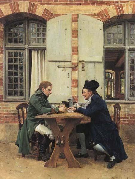 Jean-Louis-Ernest Meissonier The Card Players, Germany oil painting art